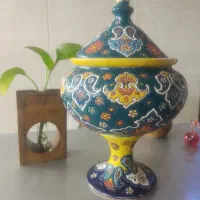 مینا کاری روی سفال