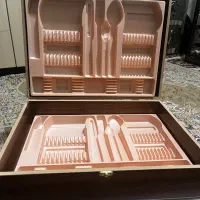 کیف چوبی جای قاشق چنگال عروسی