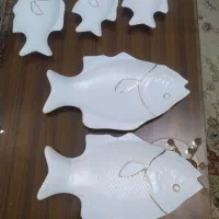 5 عدد ظرف شکل.  ماهی