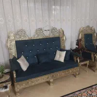 یک دست مبل ۷نفره و میز تلویزیون  برنز درحدنونونو|مبلمان خانگی و میز عسلی|پرند, فاز ۳|دیوار