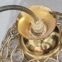 لوستر اشکی طلایی|لوستر و چراغ آویز|اهواز, پردیس|دیوار