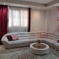 مبلمان راحتی طرح ال ۷ نفره با کوسن و میز جلو مبلی|مبلمان خانگی و میز عسلی|رامسر, |دیوار