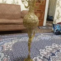 گلدان و گوزن برنجی