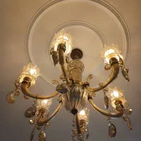 لوستر۶ شاخه درحد نو دوعدد