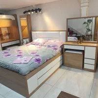 تخت سرویس خواب دونفره و تکنفره|تخت و سرویس خواب|قم, کاسه گران|دیوار