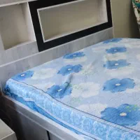 تخت خواب دو نفره به‌همراه تشک و دراور|تخت و سرویس خواب|تهران, دریاچه شهدای خلیج فارس|دیوار