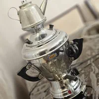 کتری استیل سوتی با قوری وسماوربرقی سیسمونی با قوری|قوری، کتری، قهوه‌ساز دستی|تهران, نیروی هوایی (پیروزی)|دیوار