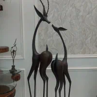 دو غزال چوبی|صنایع دستی و سایر لوازم تزئینی|رشت, بلوار گیلان|دیوار