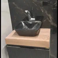 روشویی مشکی نو  آکبند