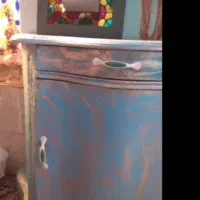 دراور چوبی سندبلاست پتینه|جاکفشی، کمد، دراور|مشهد, جاهد شهر|دیوار