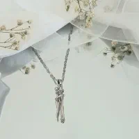 گردنبند آغوش استیل ( ولنتاین ، هدیه )