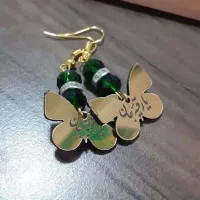 گوشواره نذری ، هدیه یا رقیه طلایی رنگ