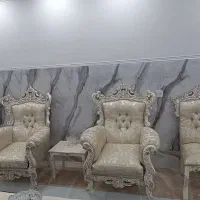 مبل سلطنتی با عسلی سفید|مبلمان خانگی و میز عسلی|قدس, شهرقدس|دیوار