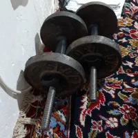 وزنه و میله هالتر|تجهیزات ورزشی|صحنه, |دیوار