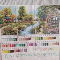 تابلو فرش نیمه بافته