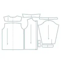 الگو آماده پیراهن مردانه خیاطی