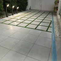 سرامیک چسبی دوغابی کف وبدنه آجر سنتی بین کابینتی