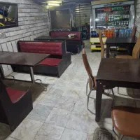 میز و نیمکت و تابلو سردر چوب راش