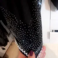 روسری مروارید دوزی شال روبان دوزی ونگین کوب