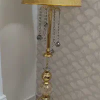 آباژور ایستاده با کریستال اصل و طلاکوب