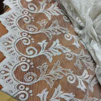 پرده حریر  تور پرده سالن رانر رومیزی