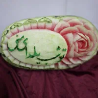 دیگرنگران شب یلدانباشیدحکاکی هندوانه وکدو سبدمیوه.|خدمات پذیرایی، مراسم|قزوین, |دیوار