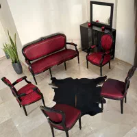 مبلمان هفت نفره استیل کلاسیک لویی پانزدهم