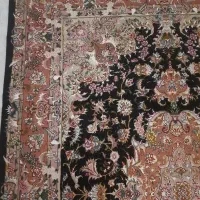 دوجفت فرش۹متری رج۳۵ ابریشم دارد