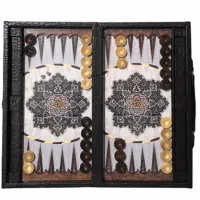 تخته نرد چرمی ساده وجامهره دار بامهره تاس فقط عمده|اسباب‌‌بازی|تهران, تهرانسر مرکزی|دیوار