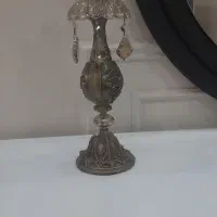 ۲ عدد شمعدان . رنگ شامپاینی . رنگ ثابت|لوستر و چراغ آویز|کرمانشاه, |دیوار