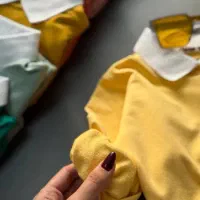 دورس یقه دار زرد کودکانه کد ۱۷۴۸|کفش و لباس بچه|رشت, فلسطین|دیوار