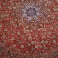 فرش ماشینی ابریشم گرد ۱/۵۰در۱/۵۰|فرش|اردبیل, |دیوار