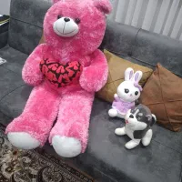 فروش ۳عدد عروسک خیلی قشنگ خرس بزرگ و خرگوش و سک|اسباب‌‌بازی|ساری, |دیوار