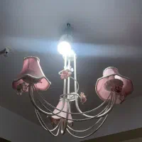 لوستر سه شاخه طرح رز