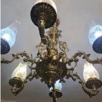 لوستر برنز|لوستر و چراغ آویز|کرج, آق تپه|دیوار