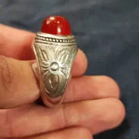 انگشتر عقیق دست ساز رکاب استاد بصیری|جواهرات|کاشان, باغ فین|دیوار