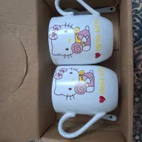 دو عدد لیوان هلو کیتی|ظروف سرو و پذیرایی|پردیس, فاز ۱۱|دیوار