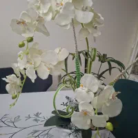 فروش گلدان گل مصنوعی ارکیده سفید