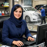 منشی خانم برای کارواش