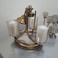 لوستر۳شاخه فلزی کاملا سالم