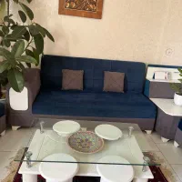 مبل ال سورمه ای نه نفره|مبلمان خانگی و میز عسلی|مشهد, شفا|دیوار
