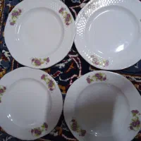 نه عدد چینی گلسرخی