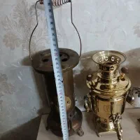 دله سماوربرنجی برنزی کلکسیون ظروف آشپزخانه مجسمه