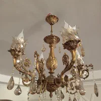 ۲ تا لوستر چهار شاخه در حد نو|لوستر و چراغ آویز|اراک, |دیوار