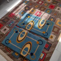 گلیم فرش به همراه دو عدد پادری|گلیم، جاجیم، گبه|کهریزک, |دیوار