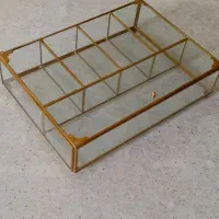 جعبه تی بگ شیشه ای پنج تایی کاملا سالم