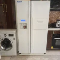 یخچال ساید سامسنوگاصل کره سفید  روکش چرمی|یخچال و فریزر|تهران, آسمان|دیوار