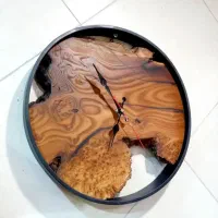 ساعت دیواری کلاسیک طرح چوب عمده و تکی