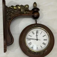 ساعت دیواری دو طرفه چوبی ( تخفیف داره )