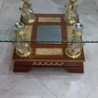 میز شیشه ای عسلی و جلومبلی